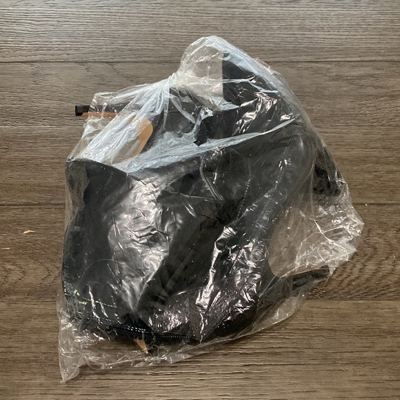 NWT BURJU Savage Ankle Closed Pointed Toe Wet Look With Sparkle Heel | 15 - Picture 2 of 10